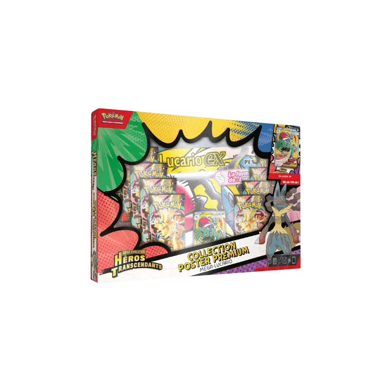 Pokémon - Coffret Collection Poster ME02.5 - Héros Transcendants - Méga-Lucario ex / Méga-Gardevoir ex