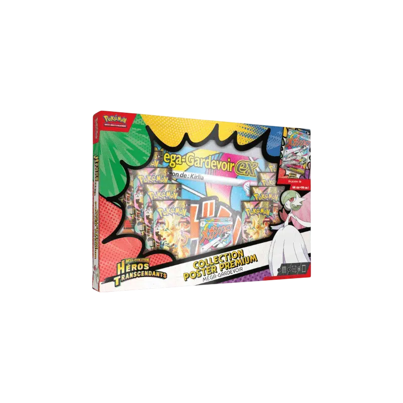 Pokémon - Coffret Collection Poster ME02.5 - Héros Transcendants - Méga-Lucario ex / Méga-Gardevoir ex