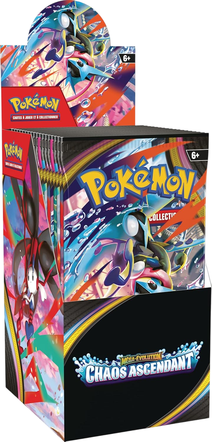 Classeur Pokémon et Booster ME04 Chaos Ascendant Asmodée | King Jouet